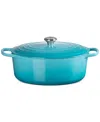 Le Creuset Signature Enameled Cast Iron 8-qt, Oval Dutch Oven In Caribbean