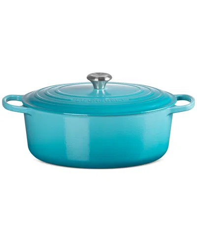 Le Creuset Signature Enameled Cast Iron 8-qt, Oval Dutch Oven In Caribbean
