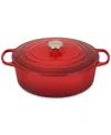 Le Creuset Signature Enameled Cast Iron 8-qt, Oval Dutch Oven In Cerise
