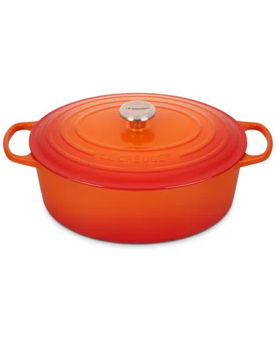 Le Creuset Signature Enameled Cast Iron 8-qt, Oval Dutch Oven In Flame
