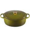 Le Creuset Signature Enameled Cast Iron 8-qt, Oval Dutch Oven In Olive