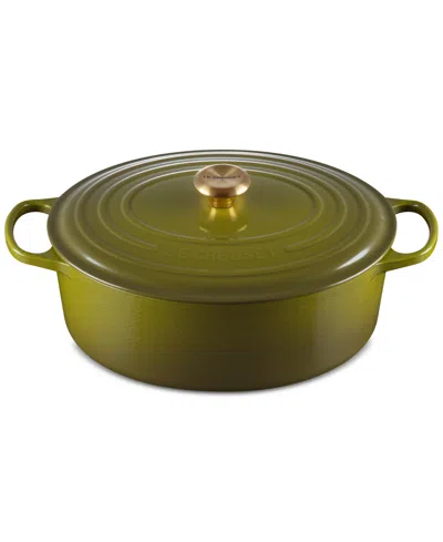 LE CREUSET SIGNATURE ENAMELED CAST IRON 8-QT, OVAL DUTCH OVEN