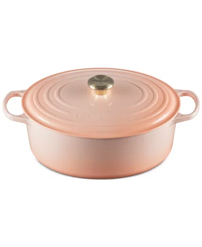 Le Creuset Signature Enameled Cast Iron 8-qt, Oval Dutch Oven In Peche