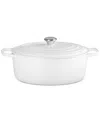 Le Creuset Signature Enameled Cast Iron 8-qt, Oval Dutch Oven In White
