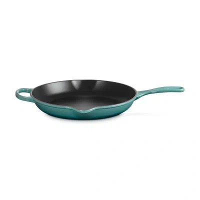 Le Creuset Signature Enameled Cast Iron Round Skillet In Blue Riviera