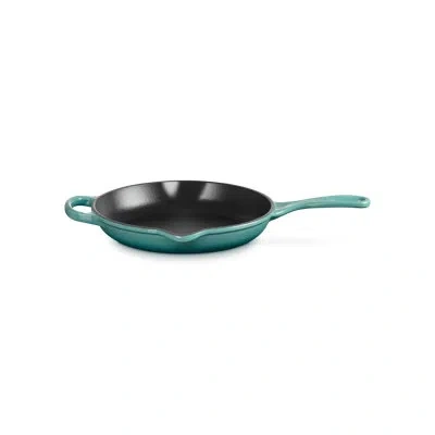 Le Creuset Signature Enameled Cast Iron Round Skillet In Blue Riviera