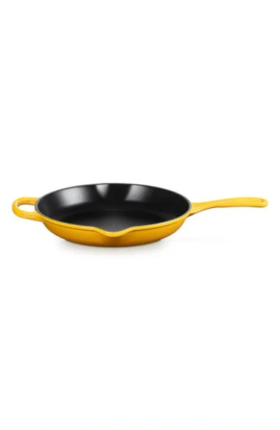 Le Creuset Signature Handle 10 1/4 Inch Enamel Cast Iron Skillet In Animal Print