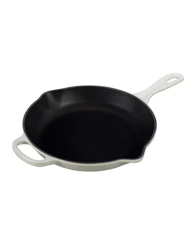 Le Creuset Signature Iron Handle Skillet, 10.25" In White