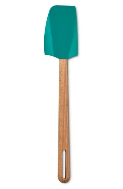 Le Creuset Signature Medium Silicone & Wood Spatula In Green
