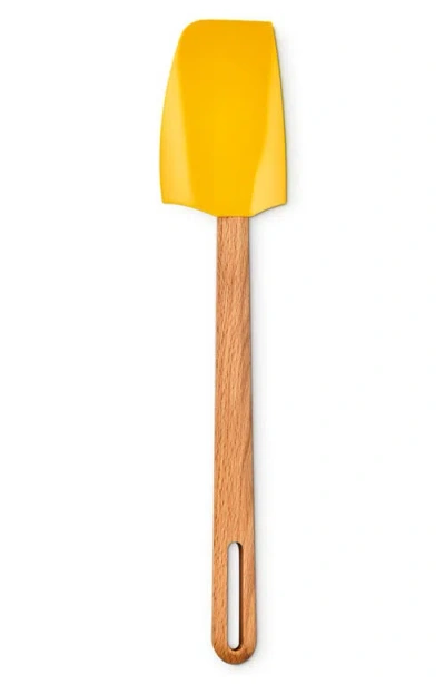 Le Creuset Signature Medium Silicone & Wood Spatula In Yellow