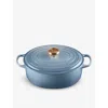 Le Creuset Chambray Signature Oval Cast-iron Casserole Dish