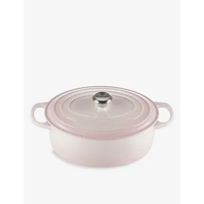Le Creuset Shell Pink Signature Oval Cast-iron Casserole Dish