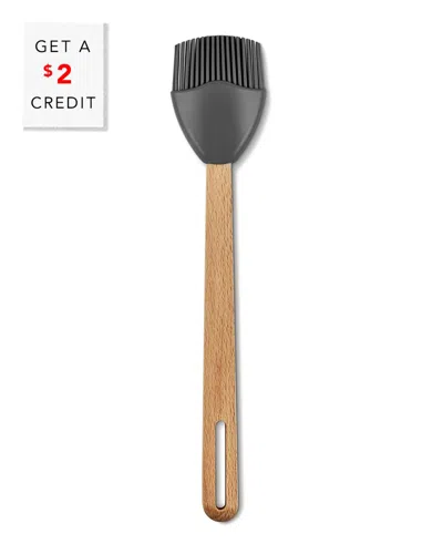 Le Creuset Signature Oyster Silicone Basting Brush In Gray