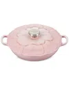 Le Creuset Signature Petal Enameled Cast Iron Braiser In Shell Pink