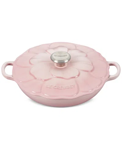Le Creuset Signature Petal Enameled Cast Iron Braiser In Shell Pink