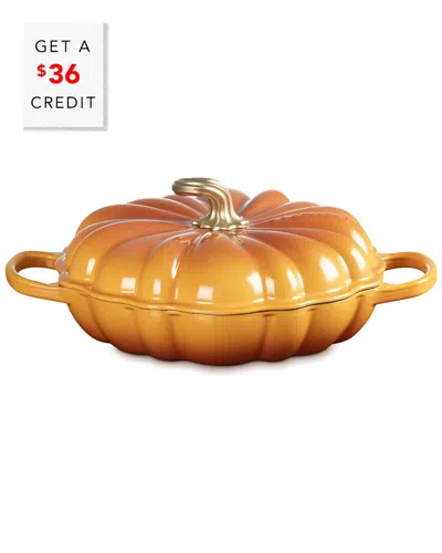 Le Creuset Signature Pumpkin Braiser With $36 Credit In Persimmon