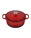 Le Creuset Signature 4.5-quart Round Enamel Cast Iron Dutch Oven In Cerise