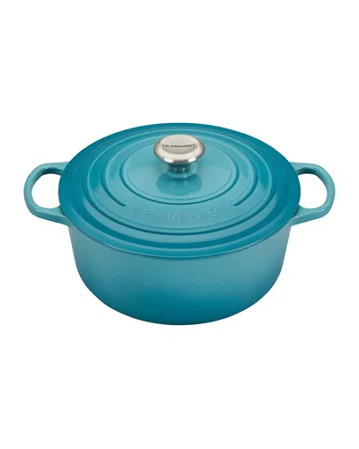 Le Creuset Signature Round 5.5-quart Dutch Oven In Blue