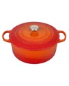 Le Creuset Signature Round 7.25-quart Dutch Oven In Orange