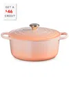Le Creuset 7.25-qt. Signature Enameled Cast Iron Round Dutch Oven In Orange