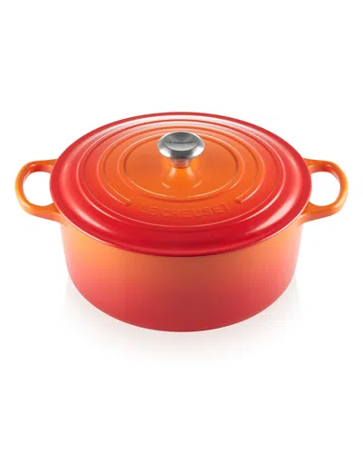 Le Creuset Signature Round 9-quart Dutch Oven In Orange