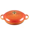 Le Creuset Signature 3.5-qt. Flamme Doree Round Braiser With Crucible Knob In Flamme Dor