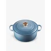 Le Creuset Chambray Signature Round Cast-iron Casserole Dish 28cm