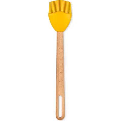 Le Creuset Signature Silicone & Wood Basting Brush In Yellow