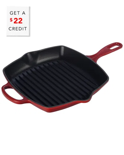 LE CREUSET LE CREUSET SIGNATURE SQUARE SKILLET WITH $22 CREDIT