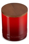 Le Creuset Signature Stoneware 1.2-quart Storage Canister In Red