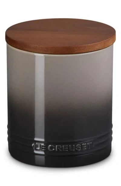 Le Creuset Signature Stoneware 1.2-quart Storage Canister In Gray