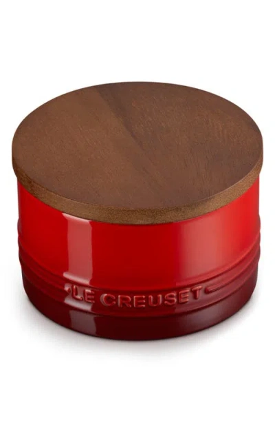 Le Creuset Signature Stoneware 16-ounce Storage Canister In Cerise