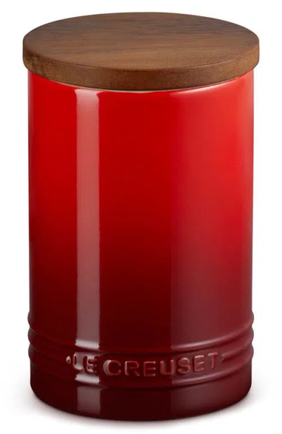 Le Creuset Signature Stoneware 26-ounce Storage Canister In Cerise