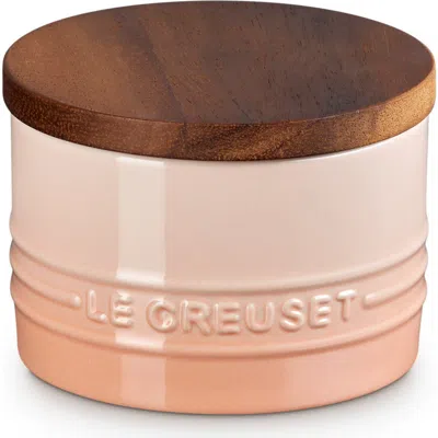Le Creuset Signature Stoneware 7-ounce Storage Canister In Peche