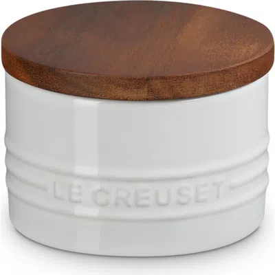 Le Creuset Signature Stoneware 7-ounce Storage Canister In White