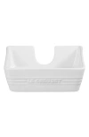 Le Creuset Stoneware Signature Cocktail Napkin Holder In White