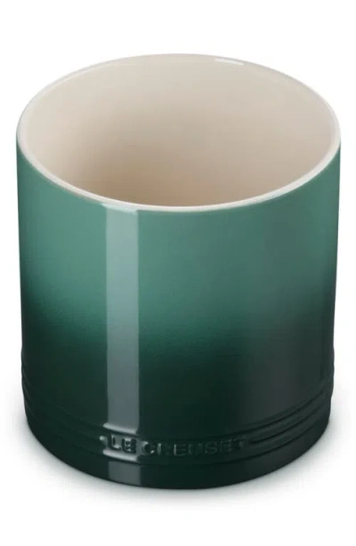Le Creuset Signature Stoneware Utensil Crock In Green