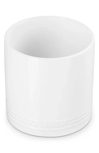 Le Creuset Signature Stoneware Utensil Crock In White