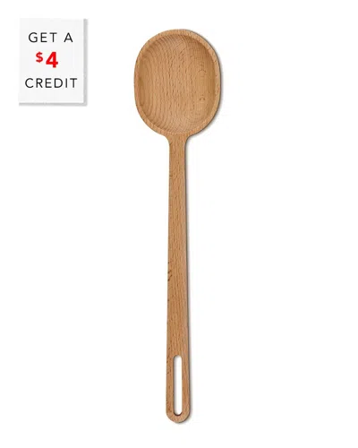 Le Creuset Signature Wood Serving Spoon In Brown