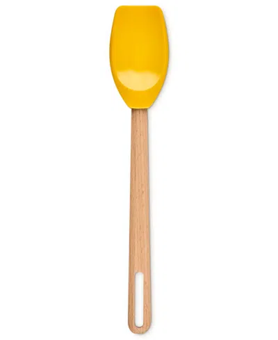 Le Creuset Signature Wooden Handle 11.4" Spatula Spoon In Gold