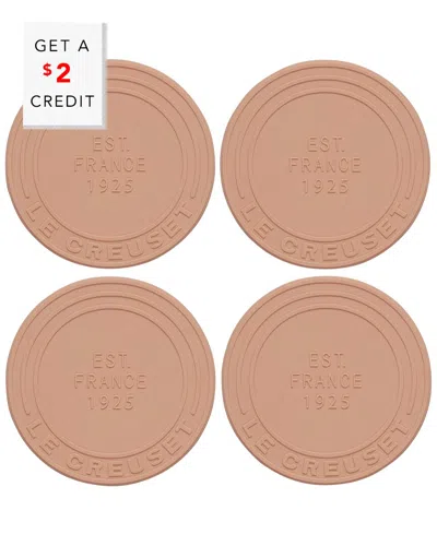 Le Creuset Silicone Coasters With $2 Credit In Pink