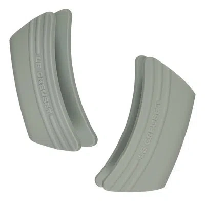 Le Creuset Silicone Handle Grips Sea Salt In Green