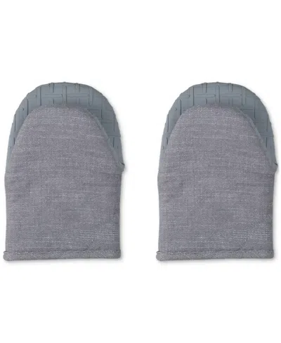 Le Creuset Silicone Mini Oven Mitts, 13" In Gray