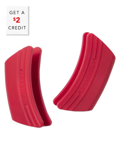 Le Creuset Silicone Pot Grips Set With $2 Credit In Pink