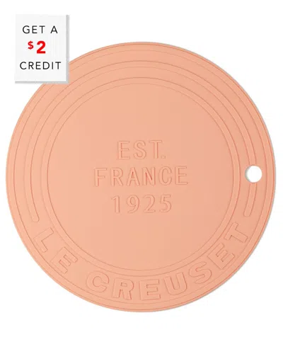 Le Creuset Est. 1925 Round 8" Silicone Trivet In Orange