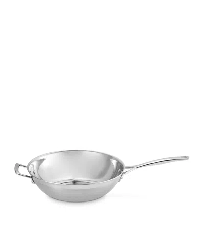 Le Creuset Stainless Steel 3-ply Wok In Silver