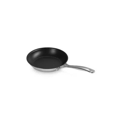 Le Creuset Stainless Steel Fry Pan In Silver;black
