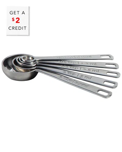 Le Creuset Stainless Steel Measuring Spoons In Silver