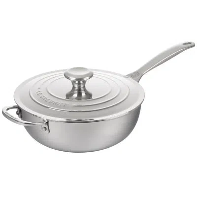Le Creuset Stainless Steel Nonstick Saucier Pan With Lid