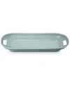 Le Creuset Stoneware 14" Serving Platter In Blue
